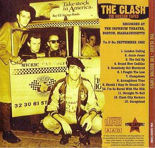 The Clash The Boston Tapes (back) Viva Zapata Label